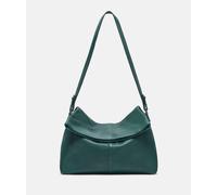 Geräumige Hobo-Bag aus Schafsleder petrol