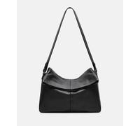 Geräumige Hobo-Bag aus Schafsleder schwarz