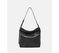 Geräumige Hobo-Bag aus Schafsleder schwarz