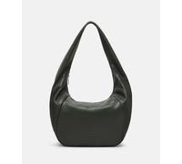 Geräumige Hobo-Bag aus Ziegenleder olive
