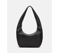 Geräumige Hobo-Bag aus Ziegenleder schwarz