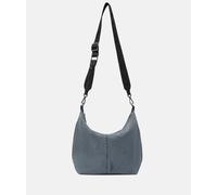 Geräumige Schultertasche aus Denim blau