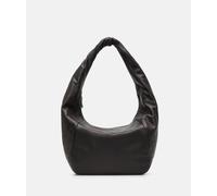 Geräumige Schultertasche aus weichem Yakleder schwarz