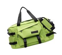 Geräumige Sporttasche für Erwachsene mit verstellbarem Riemen und Nassfach, Oxford-Gewebe, Reisetasche, Sporttasche, Unisex, Reisetasche, grün, Mass Beauty