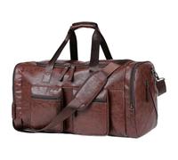 Geräumige Sporttasche, wasserdichte Sporttasche, 21,65 x 9,84 x 11,81 Zoll, Schuhtasche, Handtaschen aus PU-Leder, Aufbewahrungstaschen mit strukturierter Form, Tragetasche für Sporthalle und Flüge