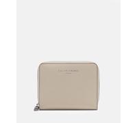 Geräumiges Portemonnaie aus Leder beige