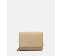 Geräumiges Portemonnaie aus natürlichem Schafsleder beige