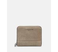 Geräumiges Portemonnaie aus Veloursleder beige