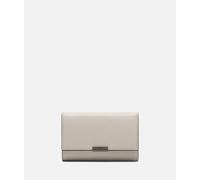 Geräumiges Portemonnaie aus weichem Leder beige