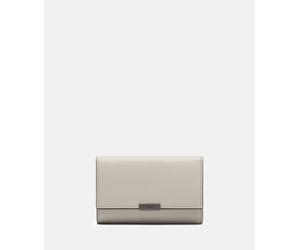 Geräumiges Portemonnaie aus weichem Leder beige