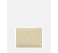 Geräumiges Portemonnaie in Glattlederoptik beige