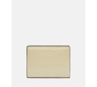 Geräumiges Portemonnaie mit glossy Finish beige