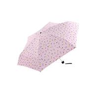 GERALD Blumen UV Frische Kleine Blumen Muster 5-Faltiger Regnerischer Mini Schirm für Frauen Anti-UV Kleiner Sonnenschirm Regenschirme C