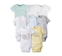 Gerber Unisex Baby 8er-pack Kurzarm-einteiler Baby- und Kleinkind-T-Shirt-Set (8er Pack)