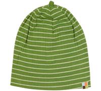 Gerippte Beanie grün gestreift 74