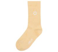 Gerippte Socken Stickerei 1er Pack | von MELA | Fairtrade & GOTS zertifiziert BUTTERBLUME MELANGE / DAISY 43-46