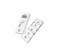 Gerippte Socken Stickerei 5er Pack | von MELA | Fairtrade & GOTS zertifiziert WEISS / SMILEY MOODS 43-46