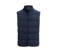 Gerippte Weste mit Hahnentrittmuster L Blue