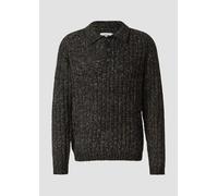 Gerippter Multi-Colour-Strickpullover mit Polokragen L schwarz|mehrfarbig 2172253.99W1.L