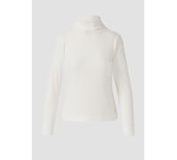 Gerippter Rollkragenpullover im Slim Fit 40 creme 2167694.0200.40