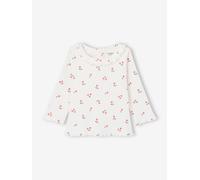 Bio-Kollektion: geripptes Baby Shirt mit langen Ärmeln rosa Gr. 62 von vertbaudet