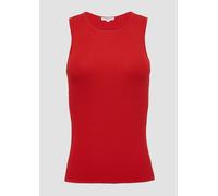 Geripptes Feinstrick-Top im Slim Fit 34 rot 2163836.3090.34