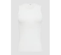 Geripptes Feinstrick-Top im Slim Fit 42 creme 2163836.0210.42
