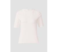 Geripptes Jerseyshirt aus Baumwollstretch 44 creme 2170082.0210.44