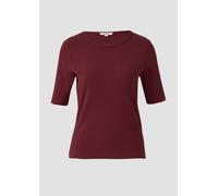 Geripptes Jerseyshirt aus Baumwollstretch 46 rot 2170082.3902.46