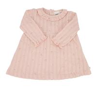 Feetje Ajour-Kleid langarm Rüschenkragen Blumen 74 rosa