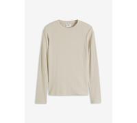 Geripptes Langarmshirt aus reiner Baumwolle 56/58 (3XL)