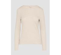 Geripptes Langarmshirt im Slim Fit 40 Beige 2156451.81W9.40