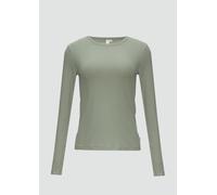 Geripptes Longsleeve im Slim Fit S grün 2141201.7219.S