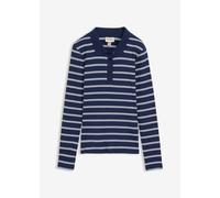 Geripptes Poloshirt 44/46 (L)