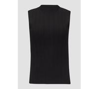 Geripptes Stricktop aus Viskosestretch 32 schwarz 2154768.9999.32