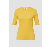 Geripptes T-Shirt im Slim Fit aus Baumwollmix 40 gelb 2166438.1395.40