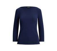 Lauren Ralph Lauren Strickshirt mit 3/4 Arm aus Baumwoll-Mix in Marine, Größe S