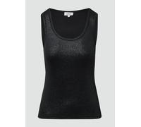 Geripptes Tanktop in Glitzer-Optik 34 schwarz 2172287.9999.34