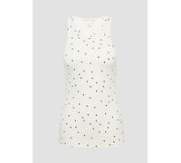 Geripptes Tanktop mit All-over-Print L creme 2165274.02A6.L
