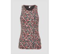 Geripptes Tanktop mit All-over-Print S mehrfarbig|schwarz 2165274.99A3.S