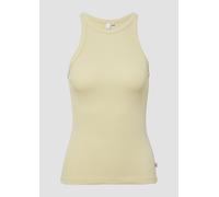 QS Geripptes Tanktop vanille S