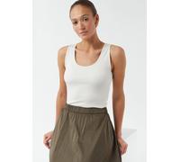 Geripptes Top im Slim Fit weiß 46