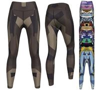 German Wear Camo Leggings sehr dehnbar Leggings für Sport, Yoga Gymnastik, Training, Tanzen & Freizeit, 40/L, GYM-8040 Schokoladenbraun