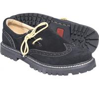 German Wear Haferlschuhe Trachtenschuhe Brogue Original-Handmachart 42 EU Schwarz