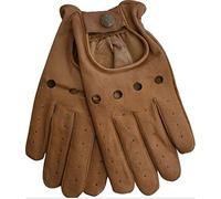 German Wear Herren Driving Autofahrer-Handschuhe Lederhandschuh in braun L