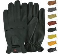 German Wear, Herren Driving Autofahrer-Handschuhe Lederhandschuhe, Größe:9=L, Farbe:Dunkelgrün