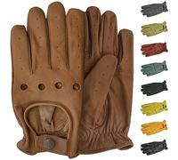 German Wear, Herren Driving Autofahrer-Handschuhe Lederhandschuhe (Karamell, 11=XXL)