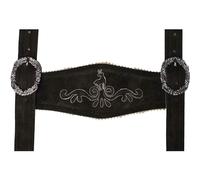 German Wear Hosenträger Trachten Lederhosen Klassische Hosenträger Trachtenmode H-Träger (Dunkelbraun)