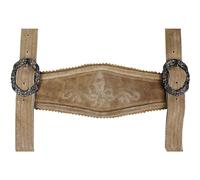 German Wear Hosenträger Trachten Lederhosen Klassische Hosenträger Trachtenmode H-Träger (Hellbraun)