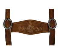 German Wear Hosenträger Trachten Lederhosen Klassische Hosenträger Trachtenmode H-Träger (Kastanienbraun)